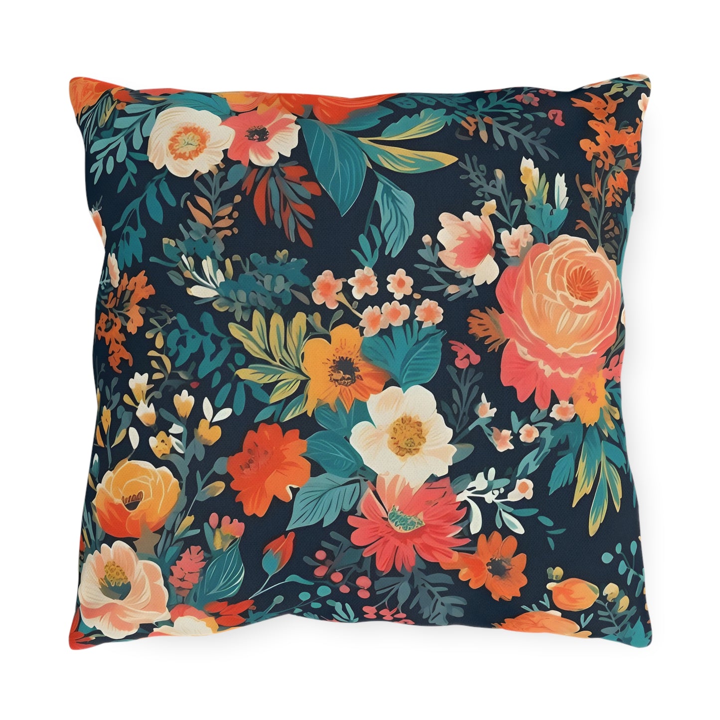 Vibrant Floral Outdoor Pillows