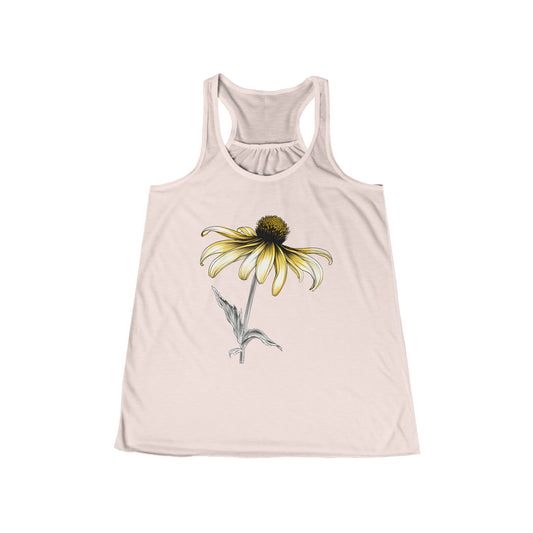 Black Eyed Susan Flowy Racerback Tank (Women's)