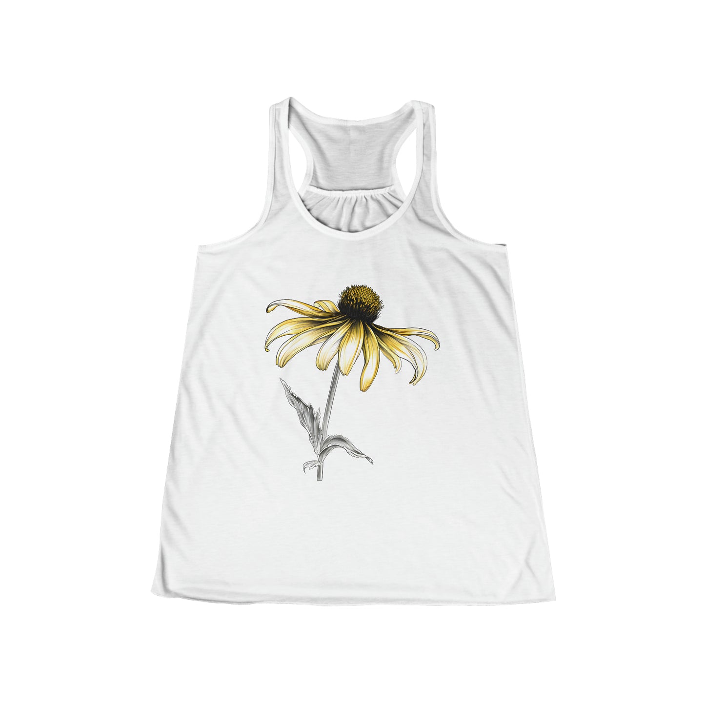 Black Eyed Susan Flowy Racerback Tank (Women's)