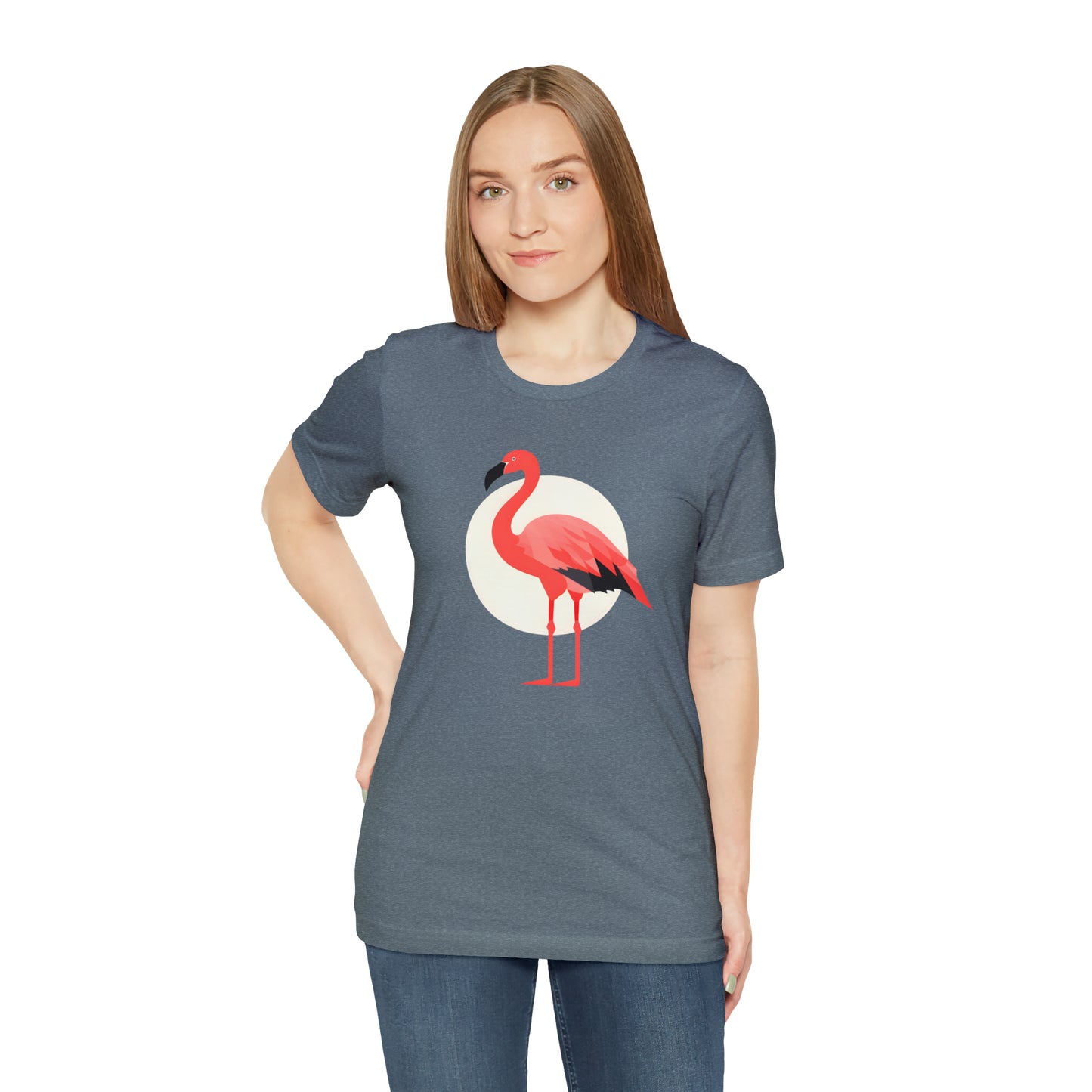 Flamingo and Moon Tee (Unisex)