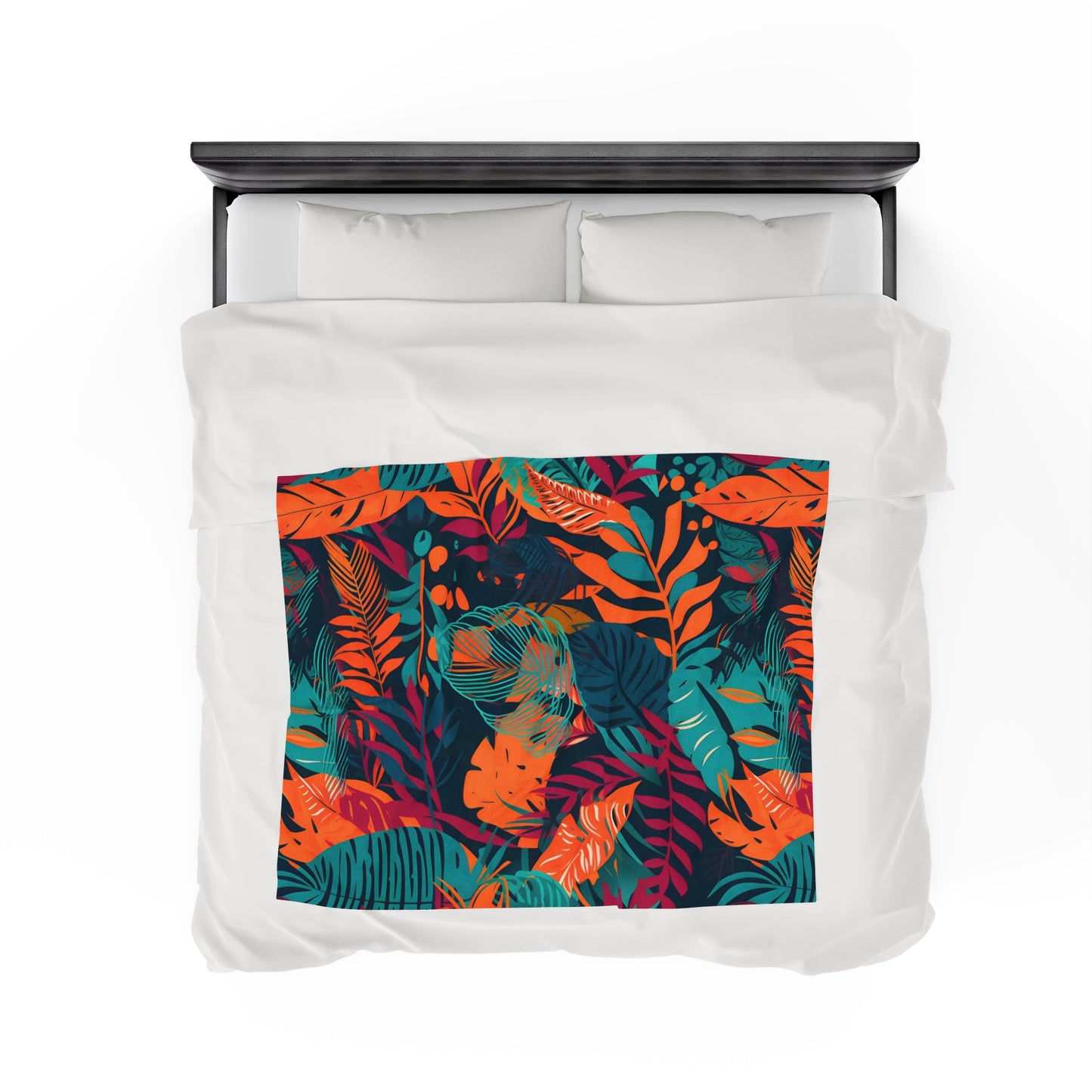 Jungle Print Plush Blanket