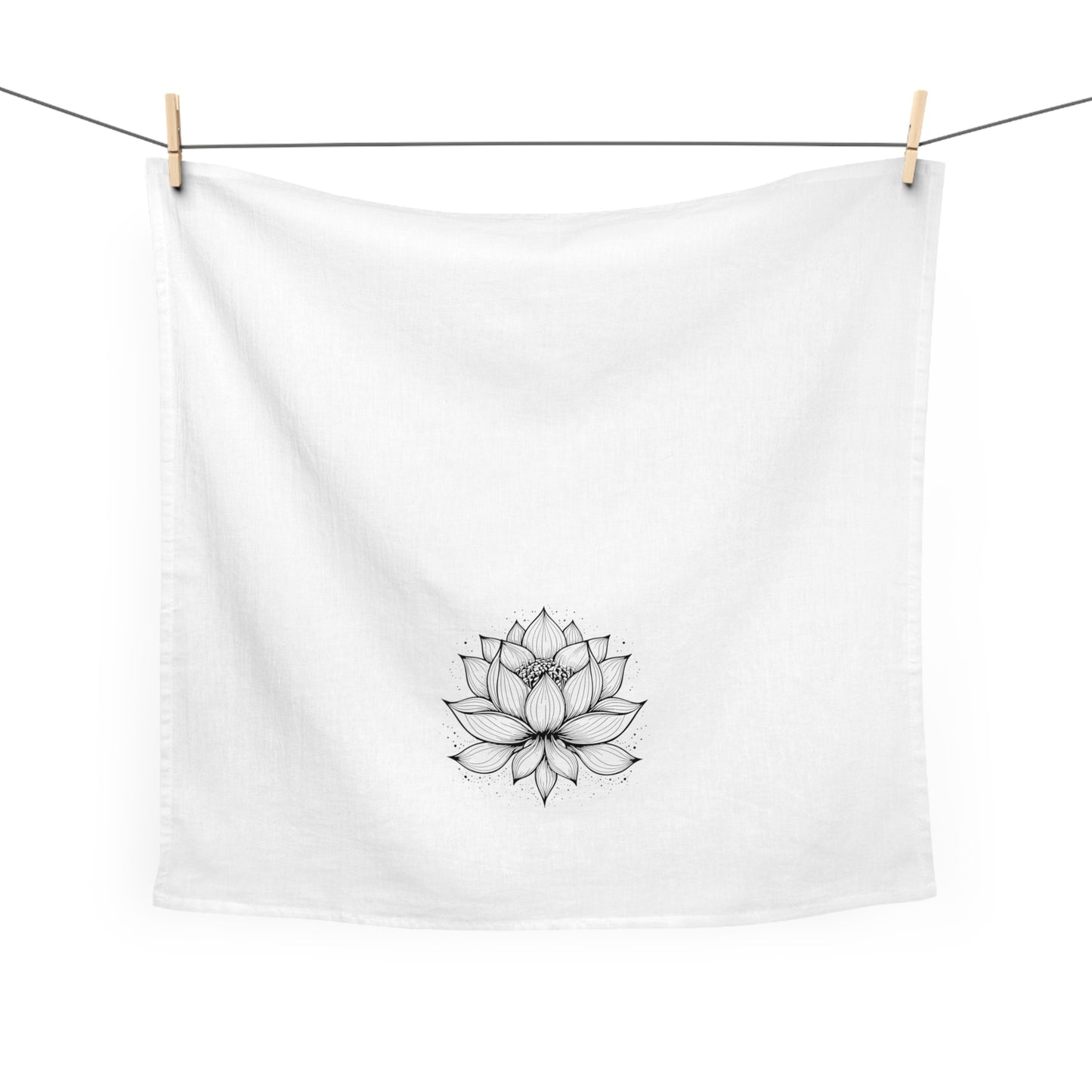 Lotus Flower Tea Towel