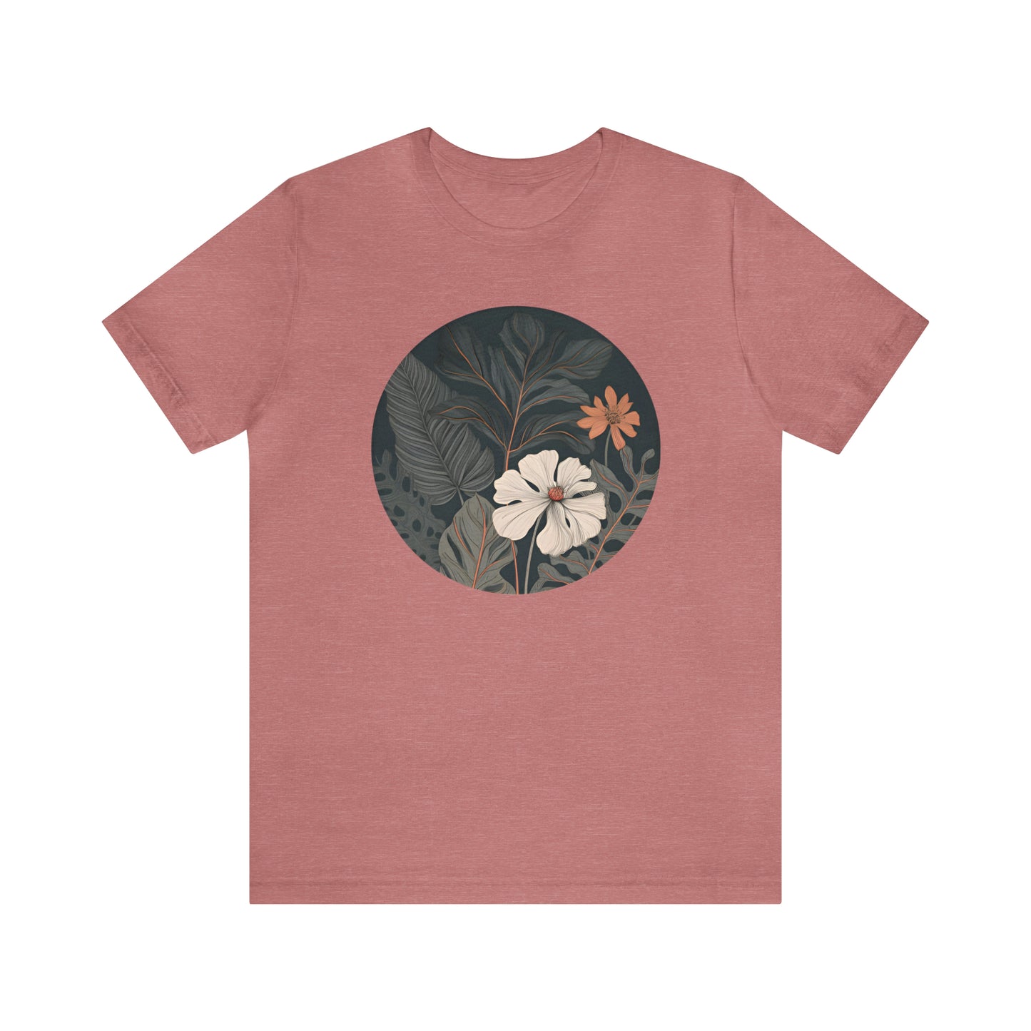 Dark Tropical Floral Tee (Unisex)