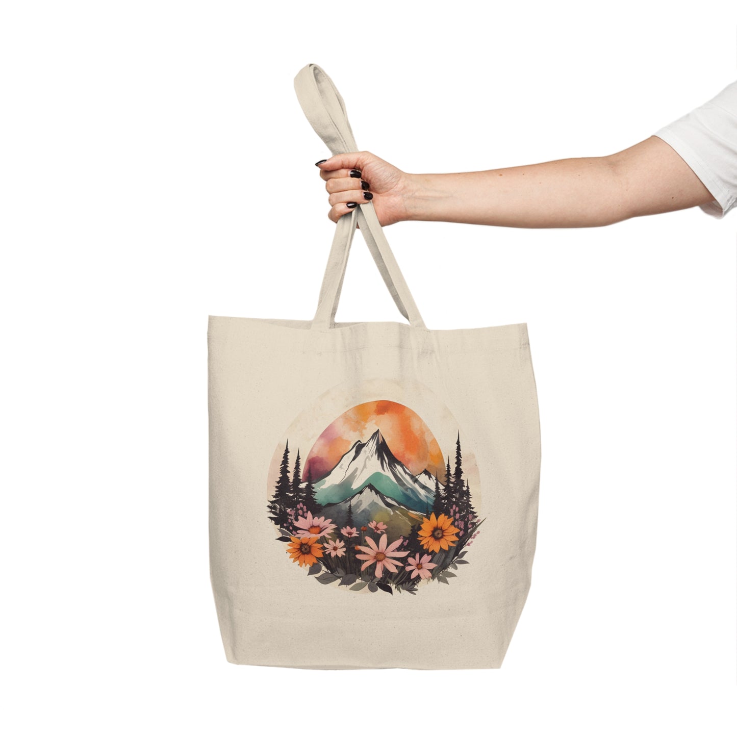 The Boho Wildflower Shopping Tote