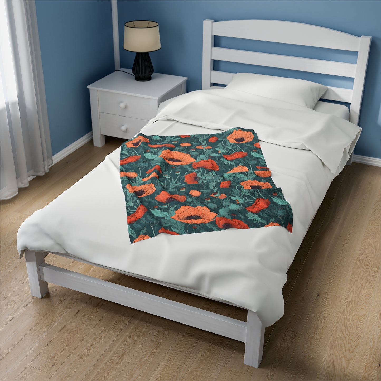 Poppies Plush Blanket