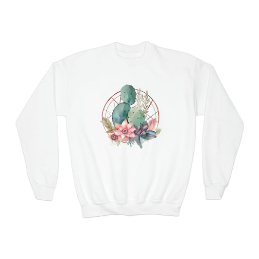 Watercolor Cactus Sweatshirt (Youth)