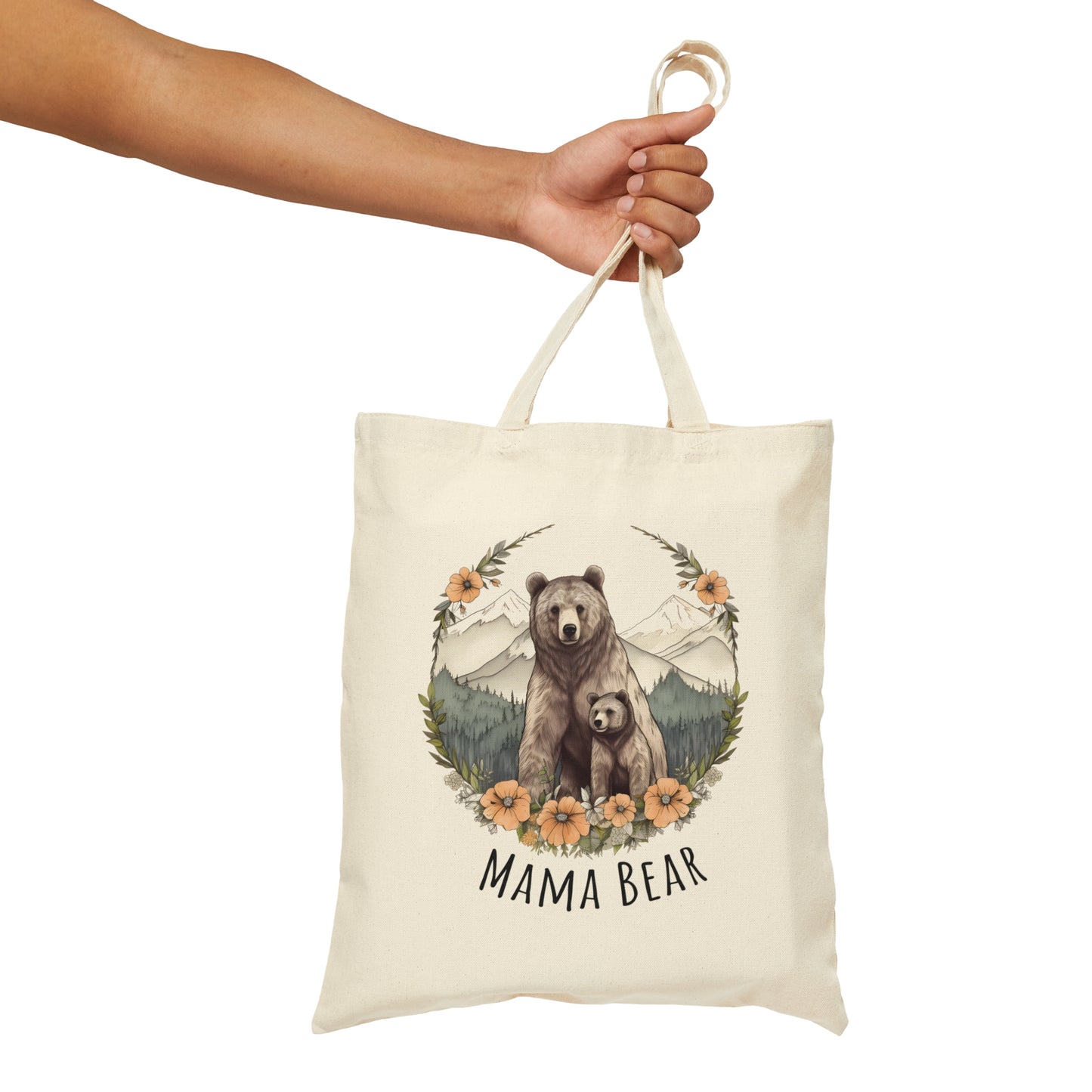 Mama Bear Canvas Tote Bag