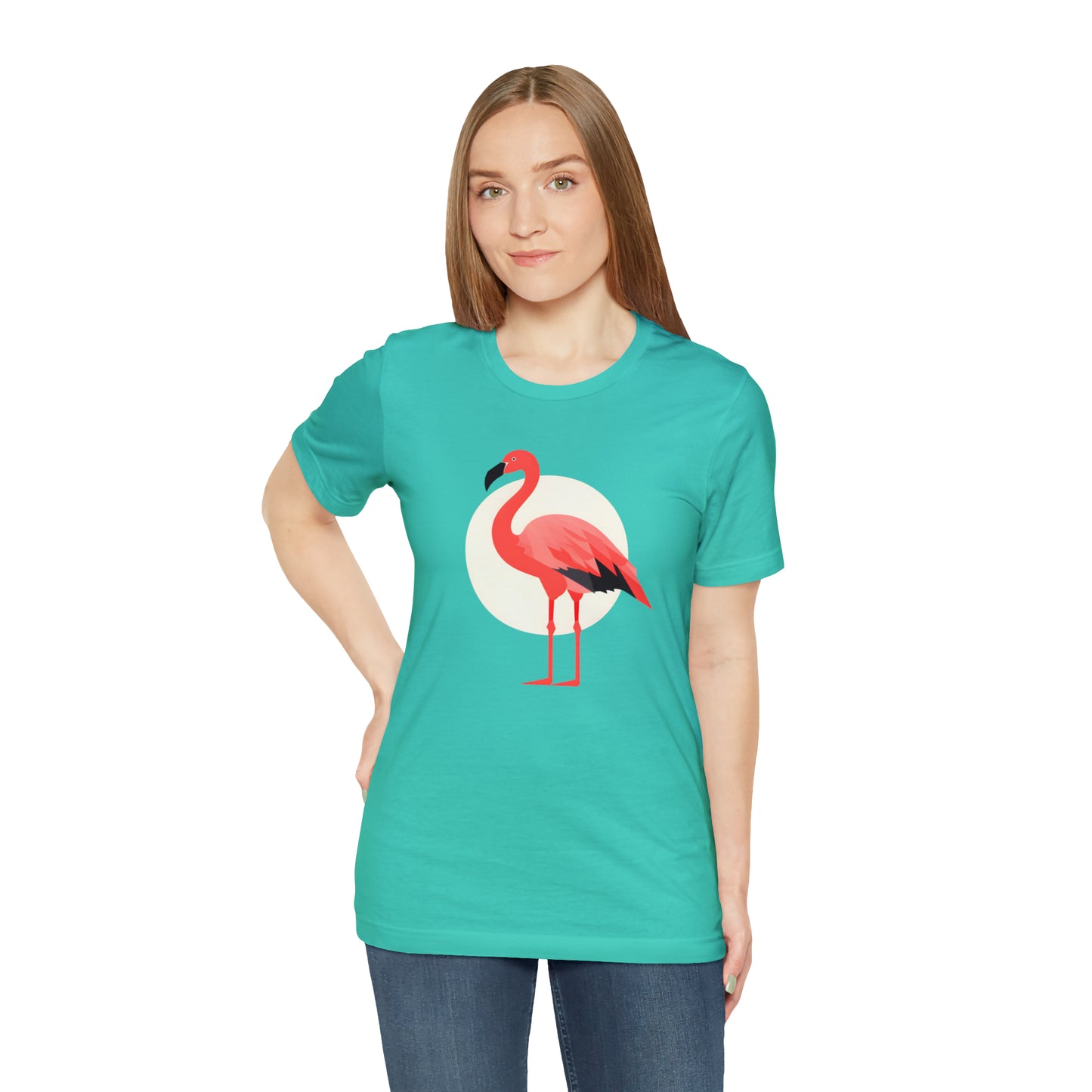 Flamingo and Moon Tee (Unisex)