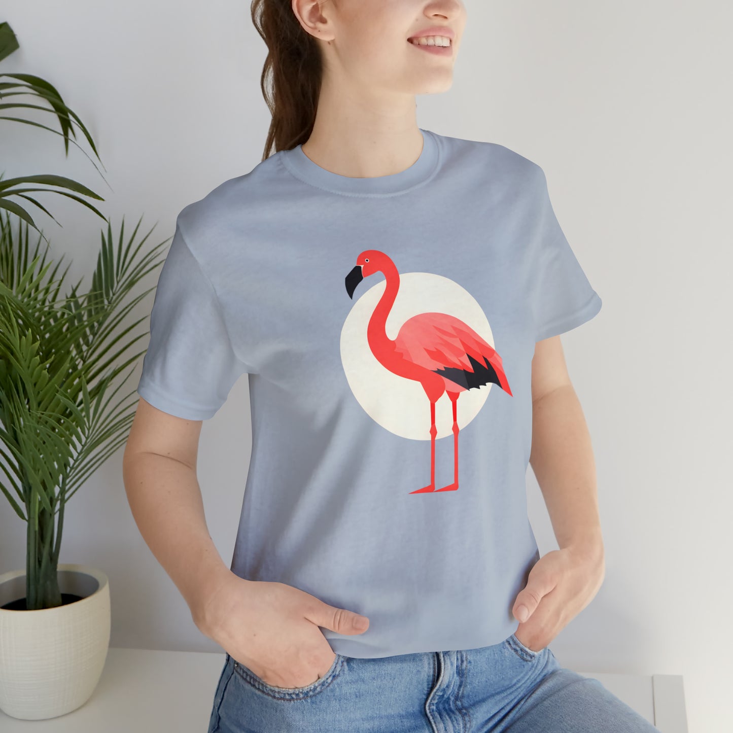 Flamingo and Moon Tee (Unisex)