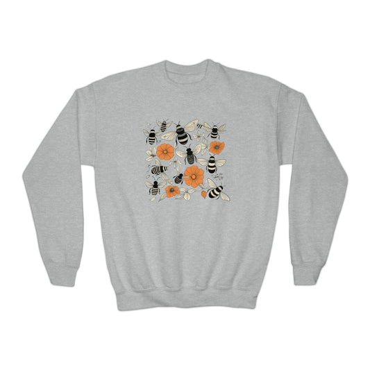 Bees and Flowers Sweatshirt (Youth)