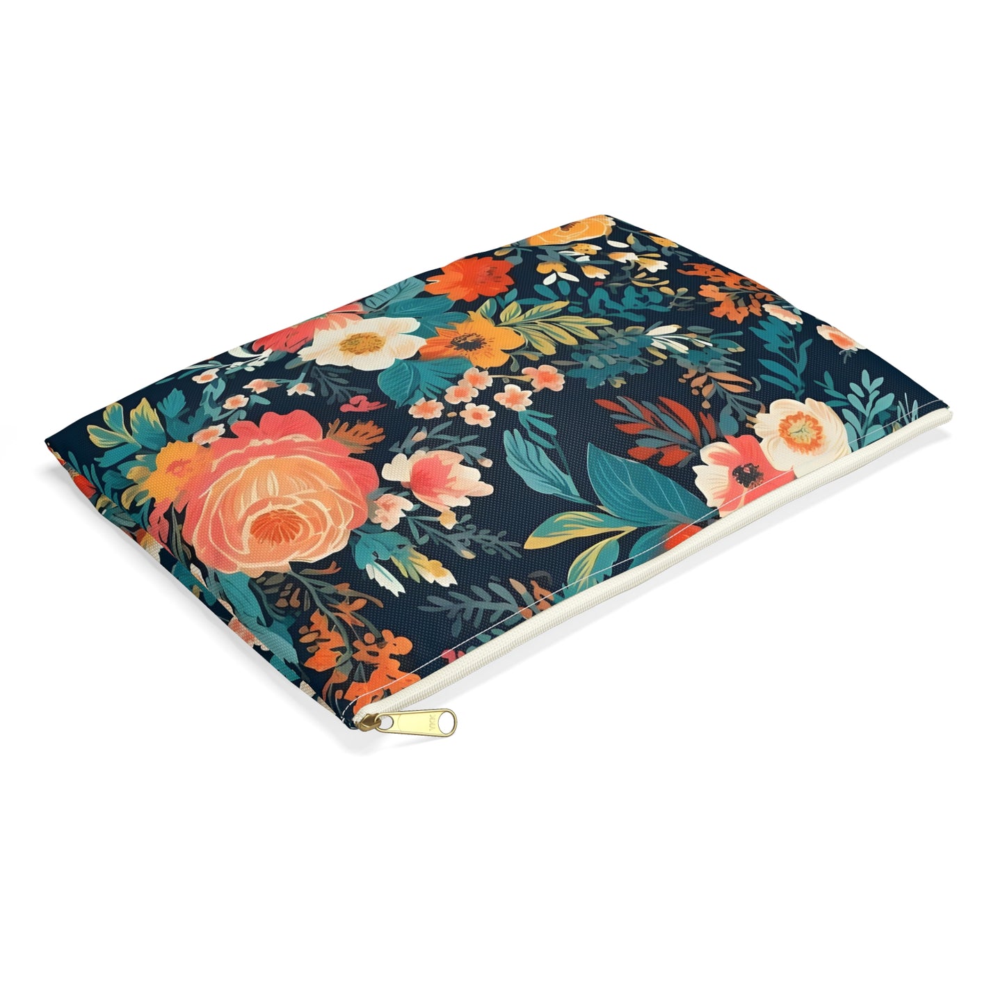 Vibrant Florals Accessory Pouch