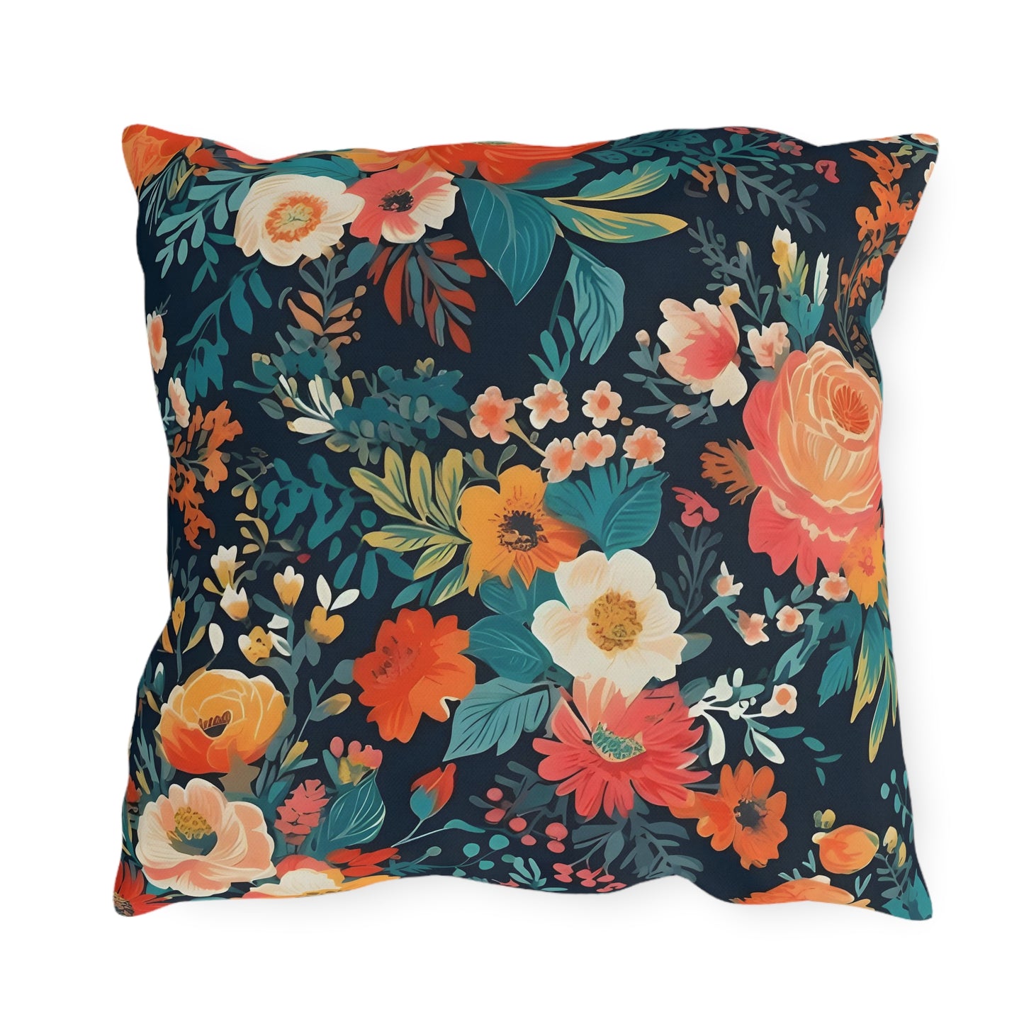 Vibrant Floral Outdoor Pillows