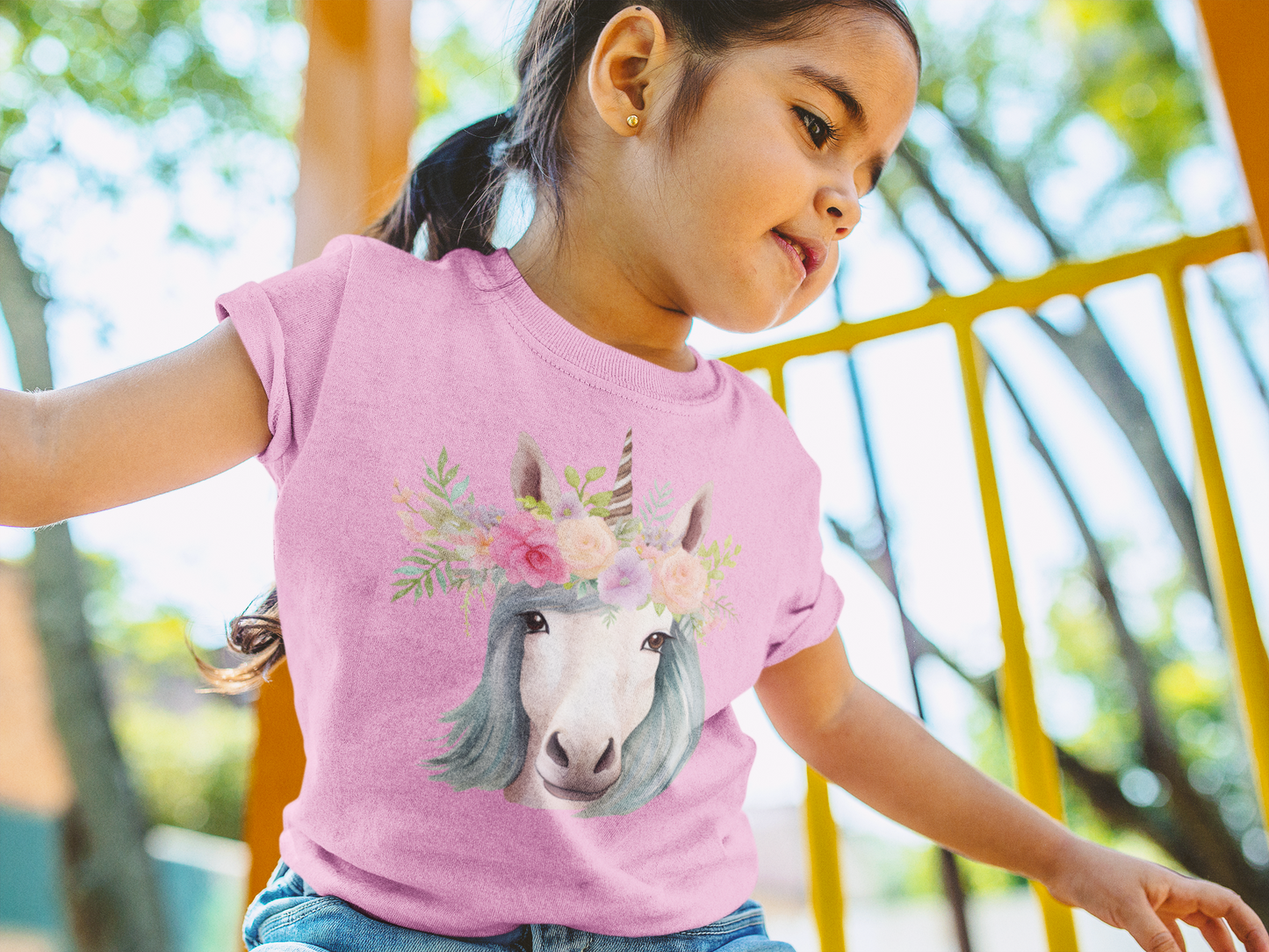 Floral Unicorn Tee (Youth)