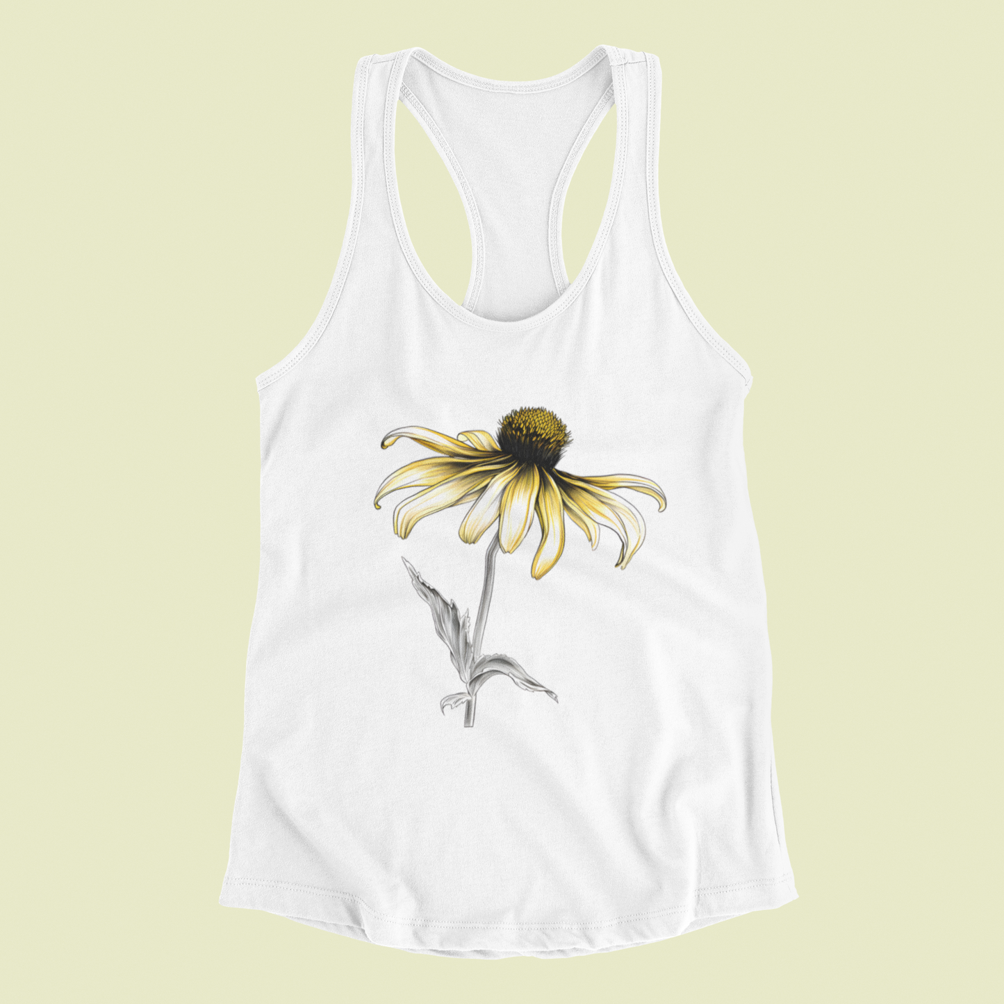 Black Eyed Susan Flowy Racerback Tank (Women's)