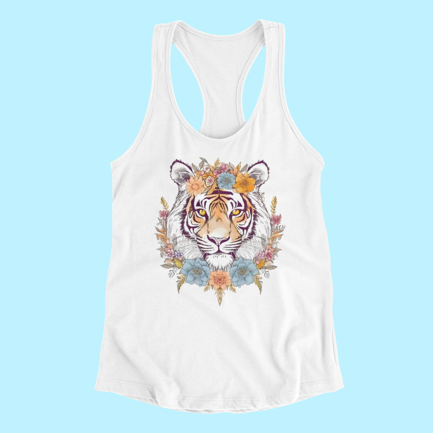 Boho Tiger Racerback Tank (Women's)