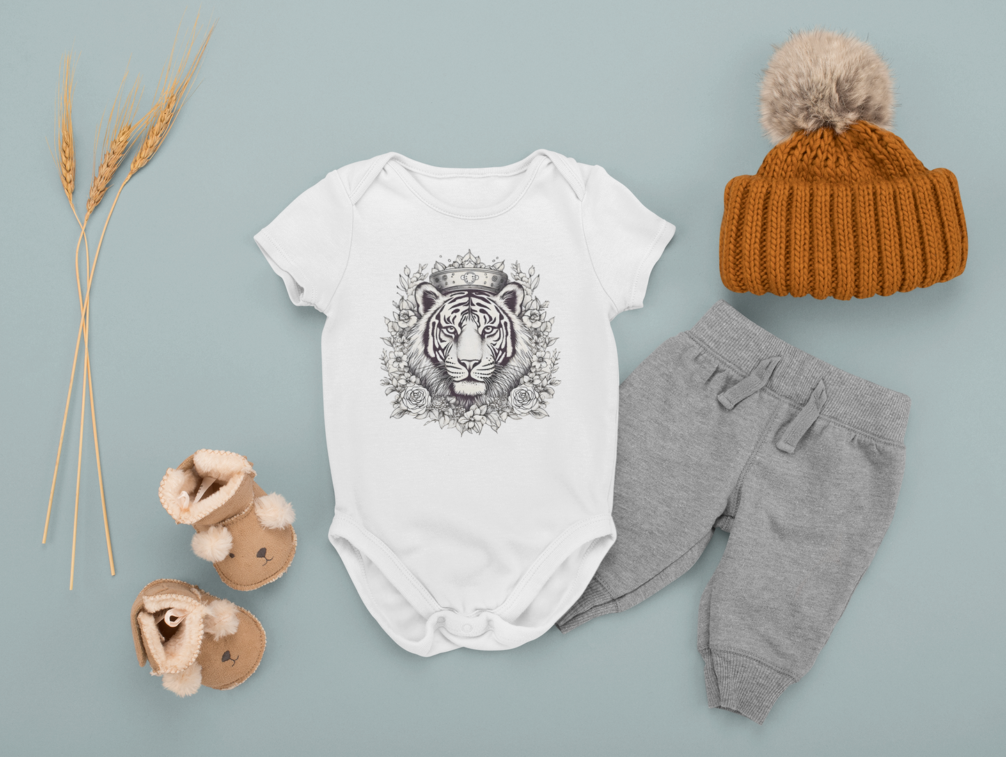Crowned Tiger Onesie (Infant)
