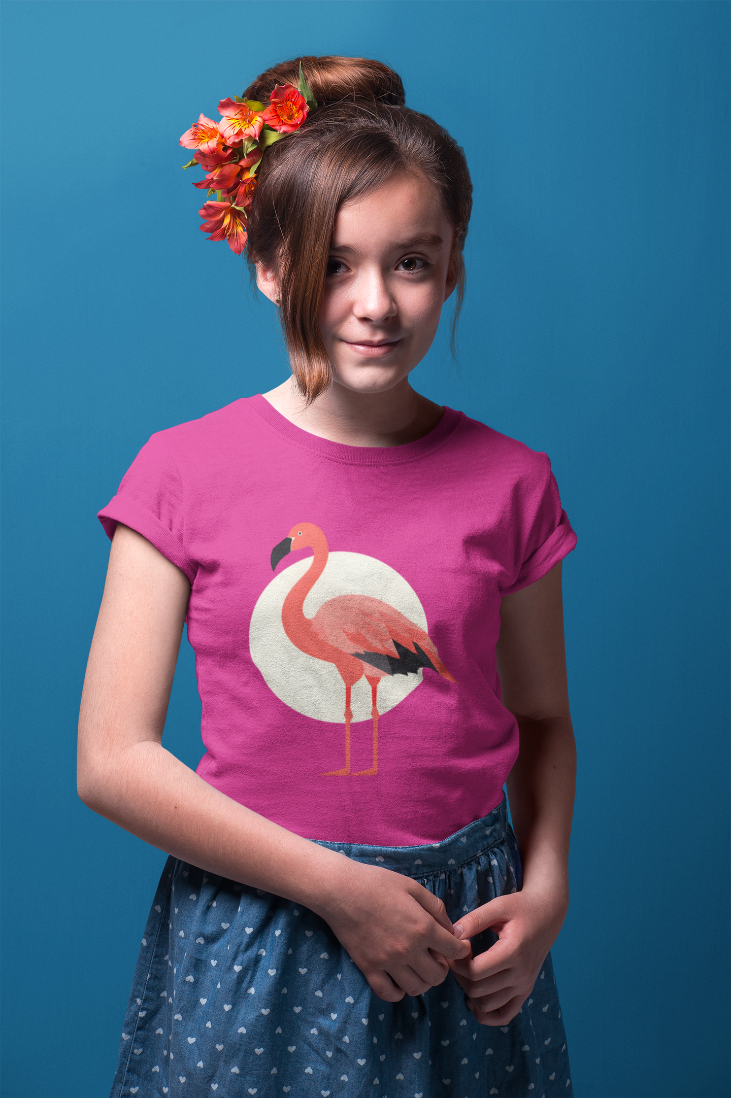 Flamingo and Moon Tee (Youth)