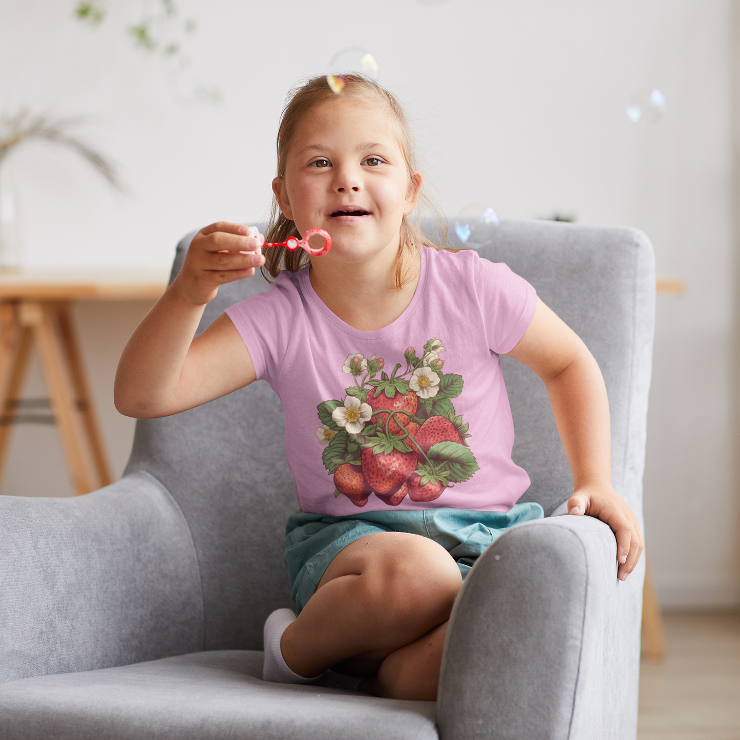 Cottagecore Strawberry Tee (Youth)