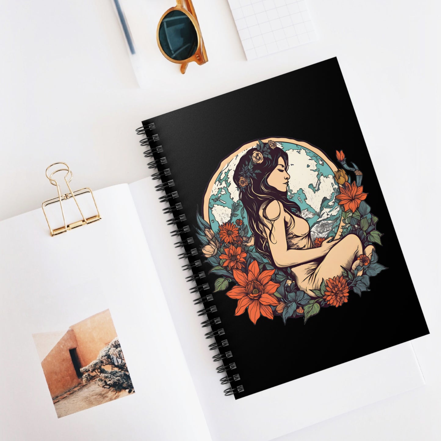 Earth Mother Spiral Notebook (Ruled Line)