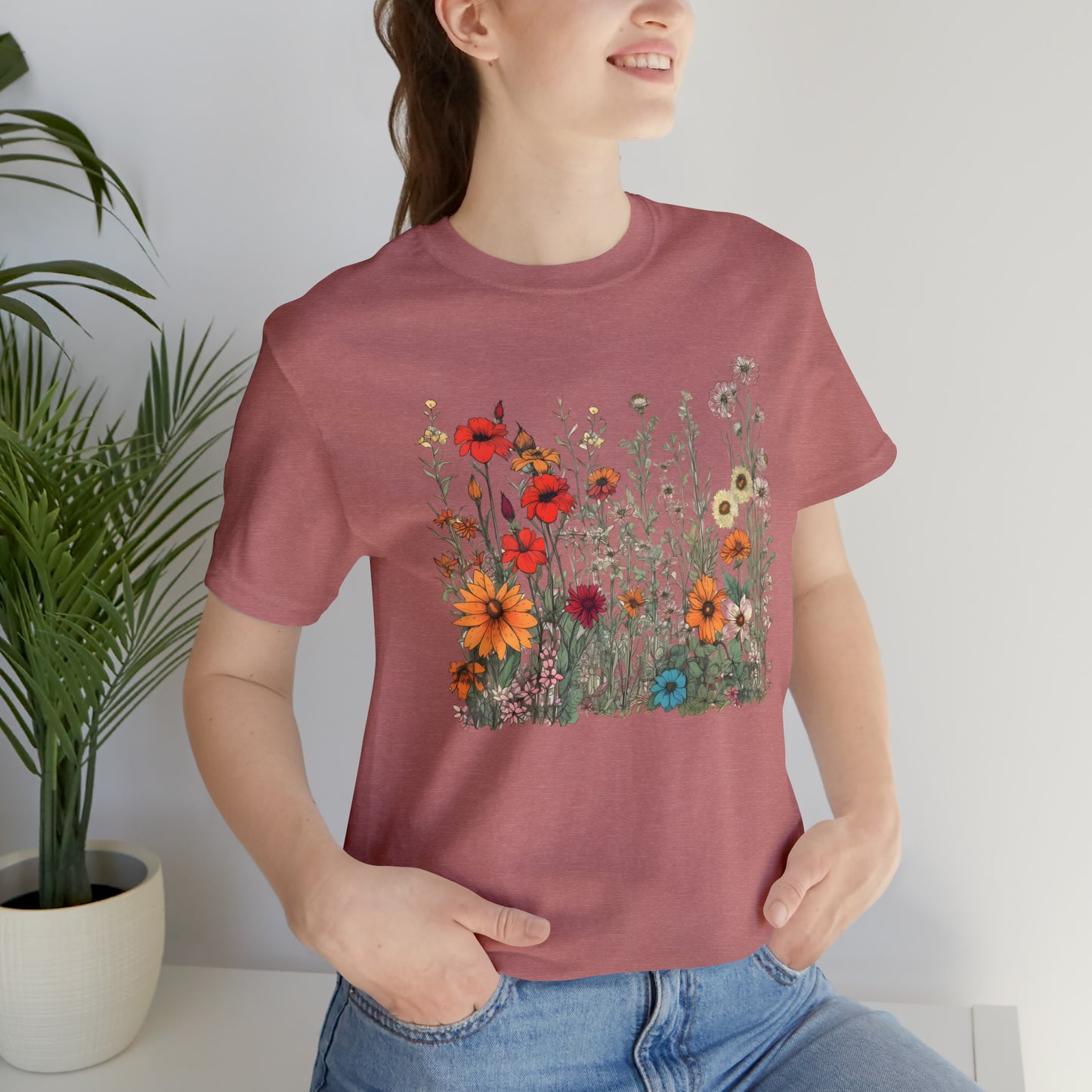 Vintage-Inspired Wildflower Tee (Unisex)
