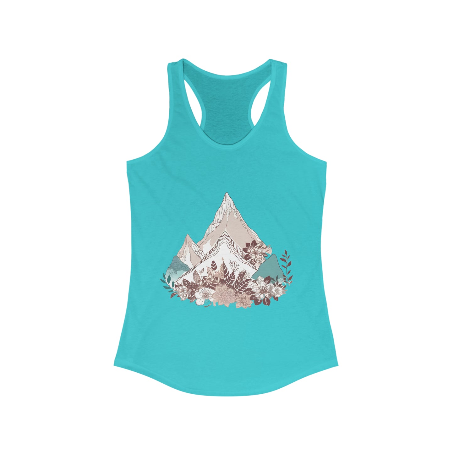 Mountains Fitted Racerback Tank (Women's)