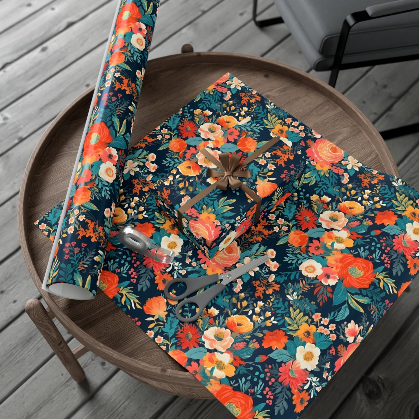 Vibrant Florals Gift Wrapping Paper