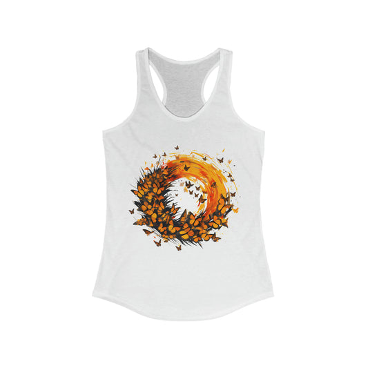 Monarch Explosion Fitted Racerback Tank (Women's)