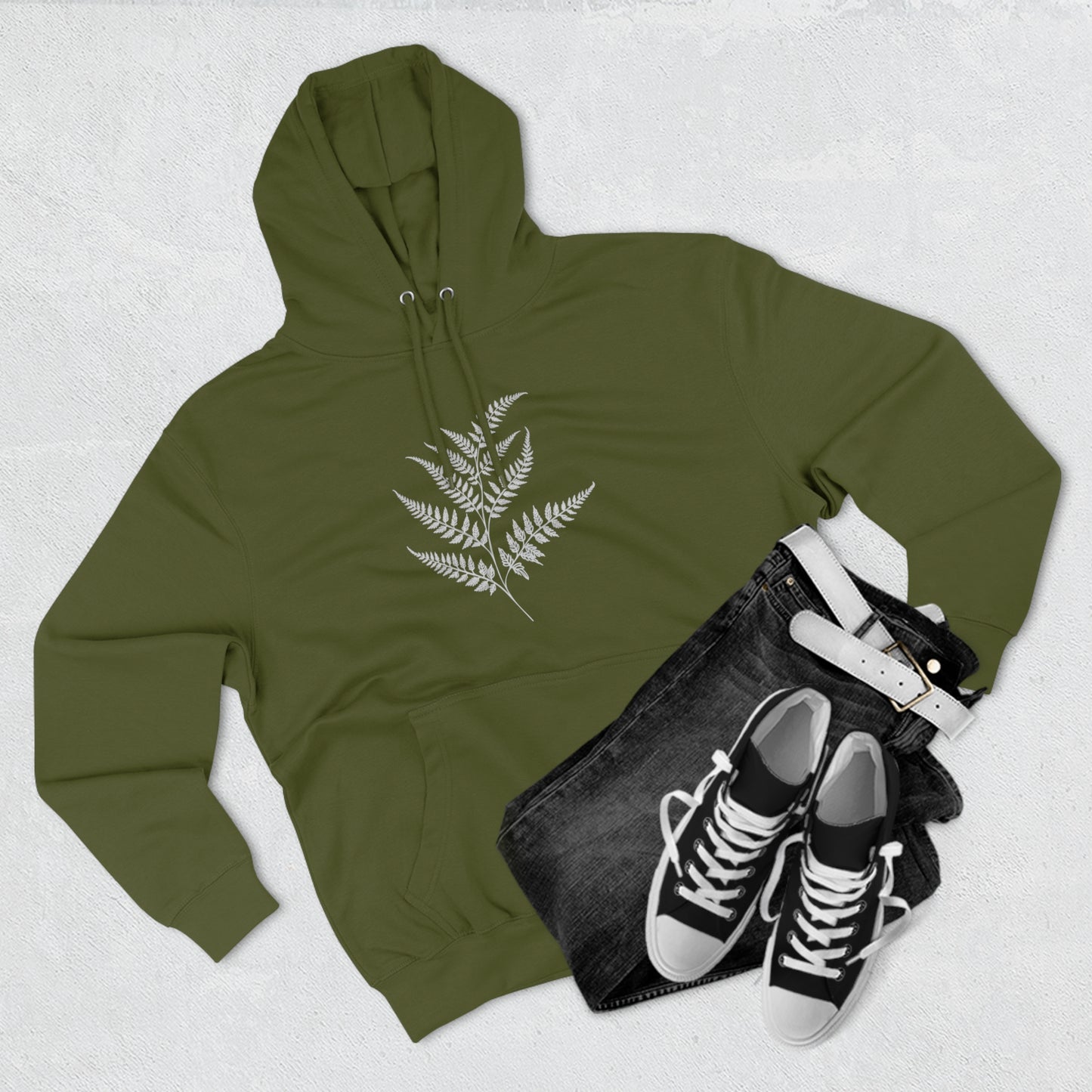 Minimalist Fern Hoodie (Unisex)