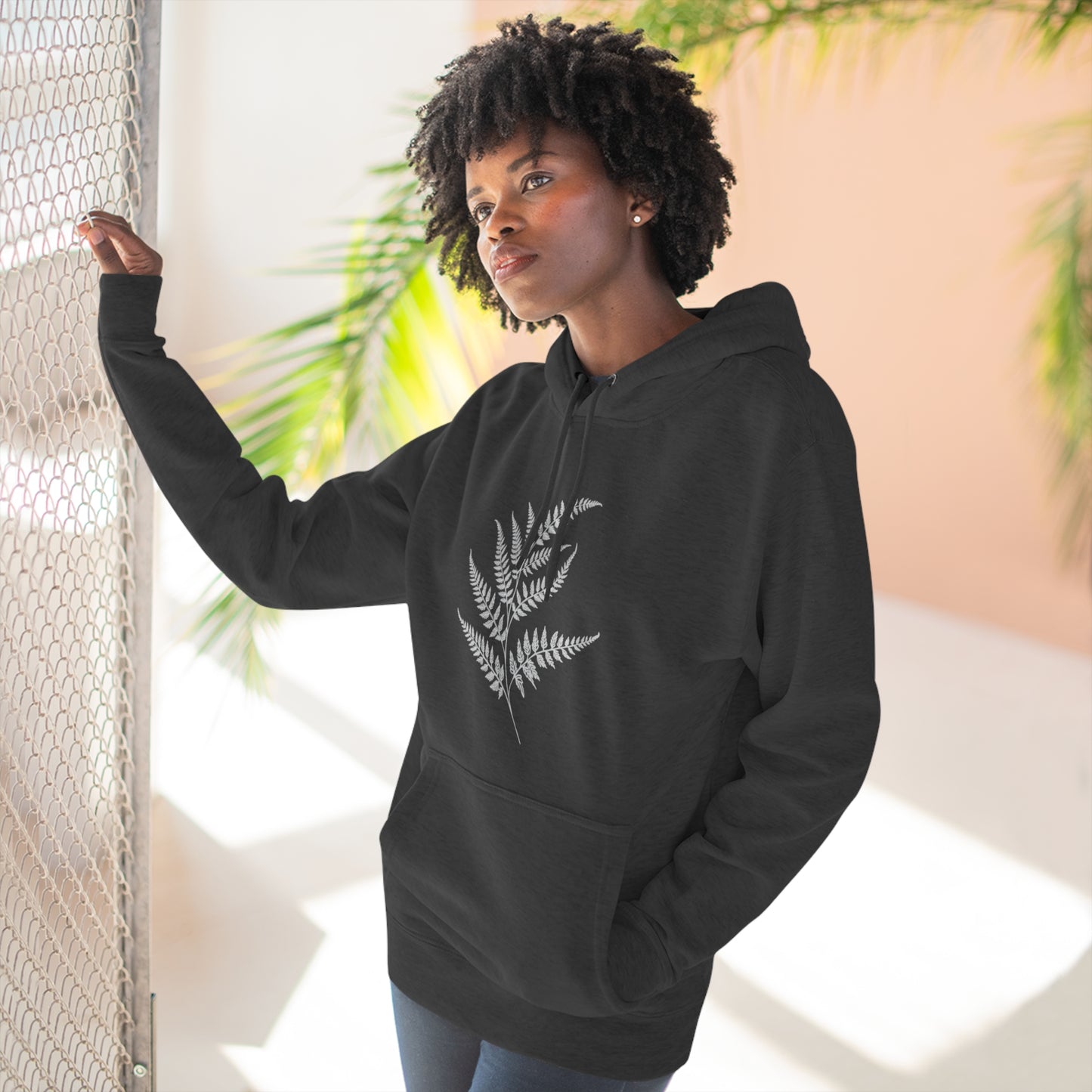 Minimalist Fern Hoodie (Unisex)