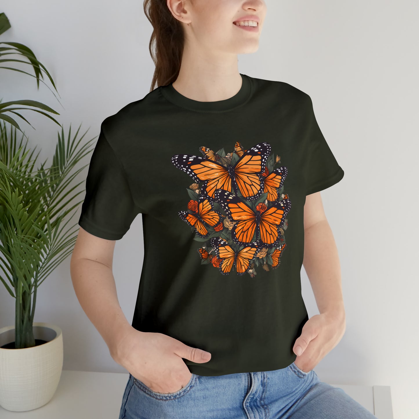 Cottagecore Monarch Butterfly Tee (Unisex)