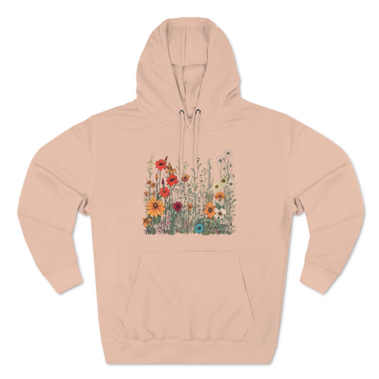 Vintage-Inspired Wildflowers Hoodie (Unisex)