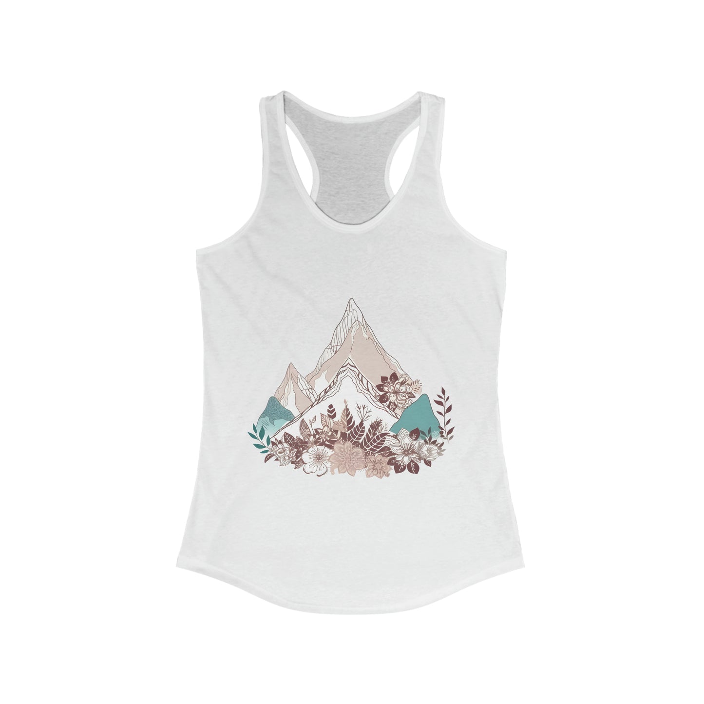 Mountains Fitted Racerback Tank (Women's)