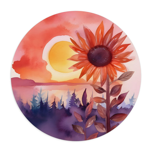 Sunset Wildflower Mousepad