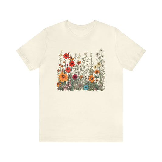 Vintage-Inspired Wildflower Tee (Unisex)