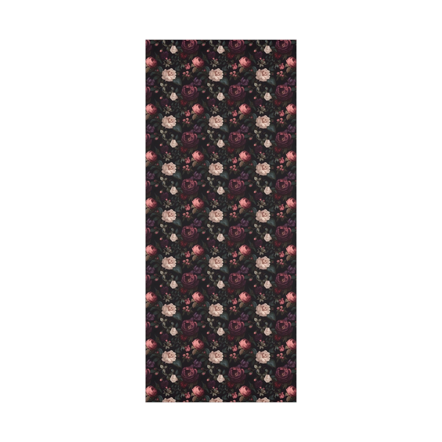 Moody Romantic Floral Gift Wrapping Paper