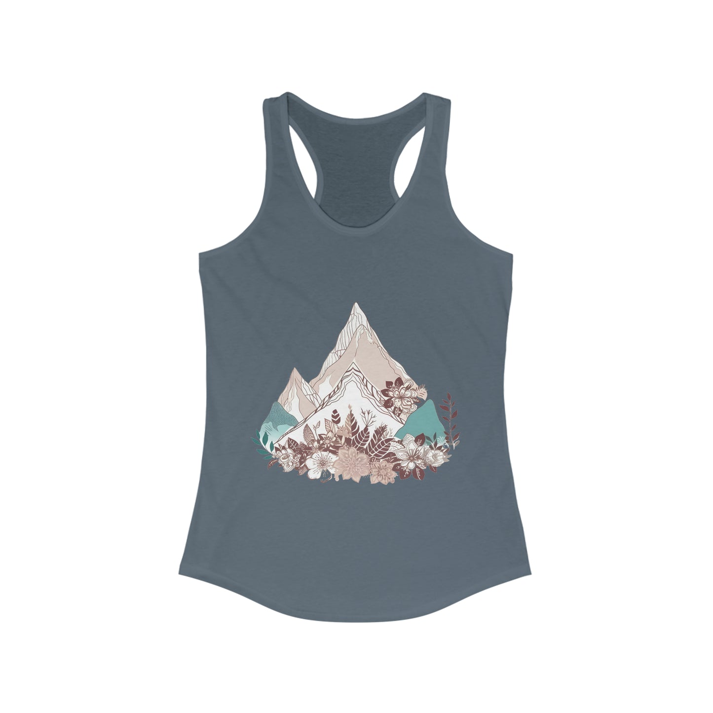 Mountains Fitted Racerback Tank (Women's)