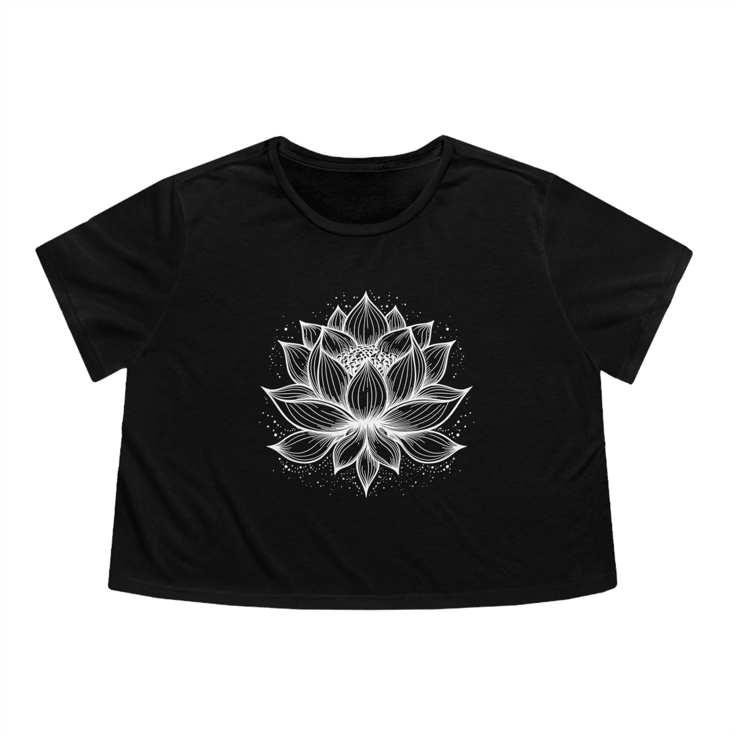 Lotus Flower Cropped Tee (Women's)