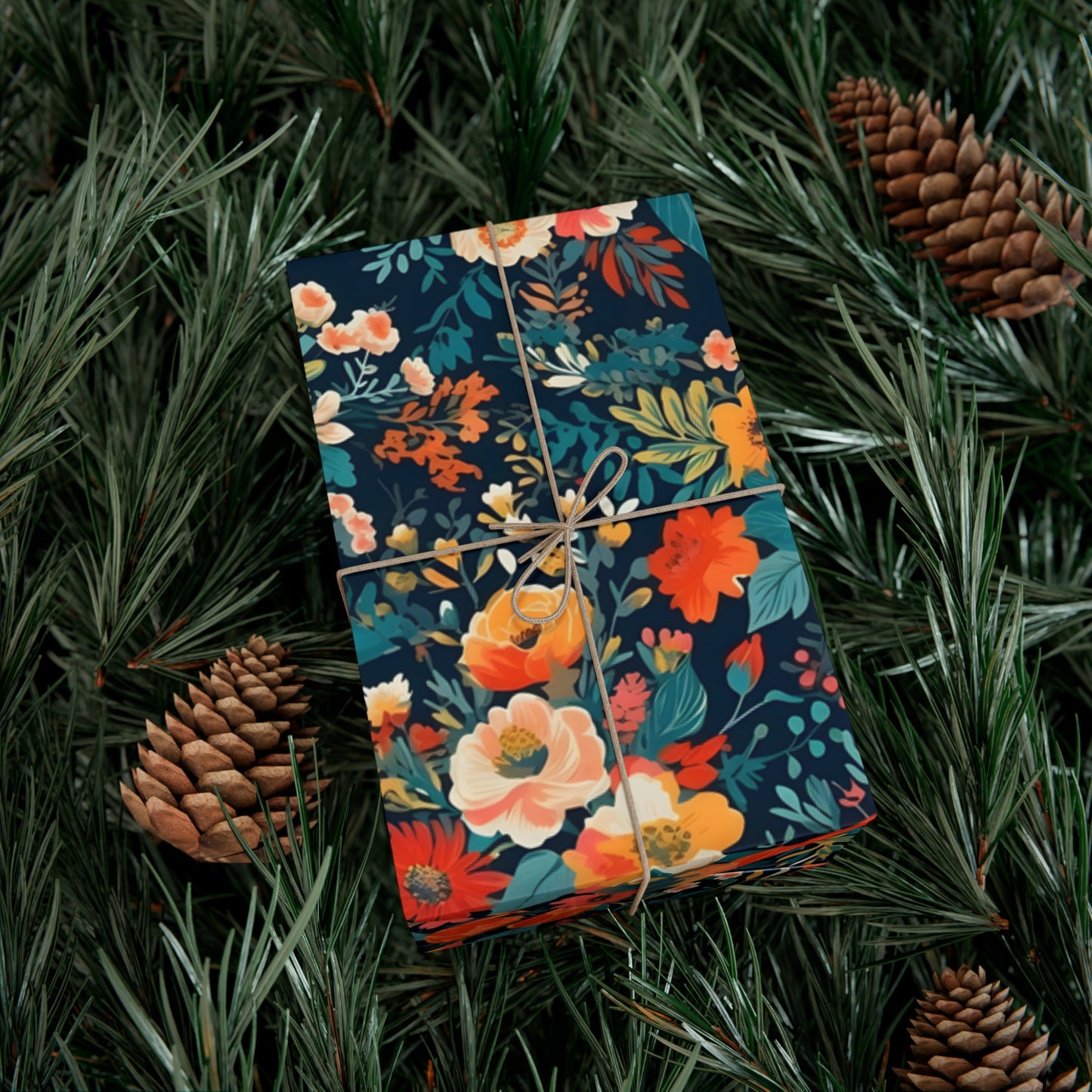 Vibrant Florals Gift Wrapping Paper